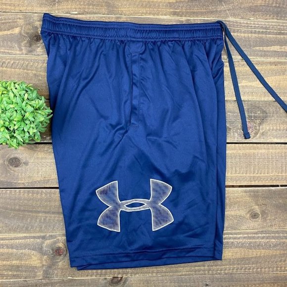 Under Armour Other - Under Armour HeatGear Loose Fit Men's Blue Athletic Shorts Size LARGE